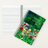 チューリエレガントップ花園パーソナライズされた ノートブック (内側)