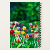 チューリエレガントップ花園パーソナライズされた ノートブック (裏面)