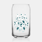 チューリエレガントップ花文植物美術デザイン ガラス缶 (裏面)