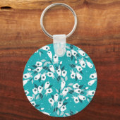 チューリエレガントップ花文植物美術デザイン キーホルダー (裏面)