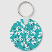 チューリエレガントップ花文植物美術デザイン キーホルダー (裏面)