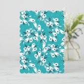 チューリエレガントップ花文植物美術デザイン サンキューカード (スタンド正面)