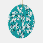 チューリエレガントップ花文植物美術デザイン セラミックオーナメント (右)