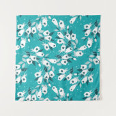 チューリエレガントップ花文植物美術デザイン タペストリー (正面(横))