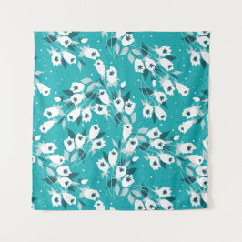 チューリエレガントップ花文植物美術デザイン タペストリー