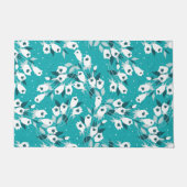 チューリエレガントップ花文植物美術デザイン ドアマット (正面)