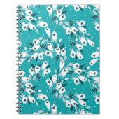 チューリエレガントップ花文植物美術デザイン ノートブック (正面)