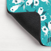 チューリエレガントップ花文植物美術デザイン マウスパッド (コーナー)