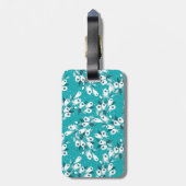 チューリエレガントップ花文植物美術デザイン ラゲッジタグ (裏面縦)