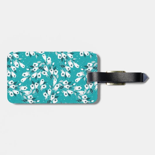 チューリエレガントップ花文植物美術デザイン ラゲッジタグ (裏面横)