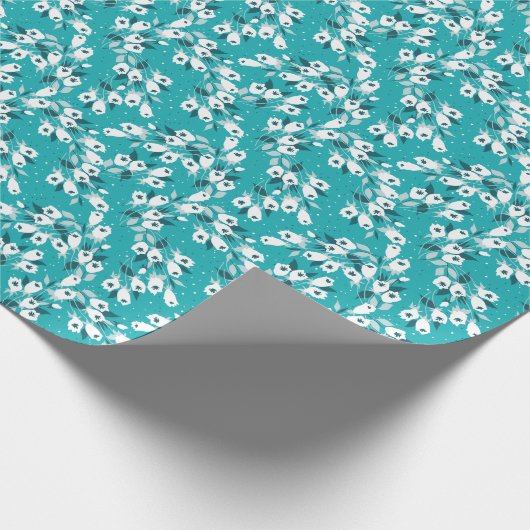 チューリエレガントップ花文植物美術デザイン ラッピングペーパー (角)