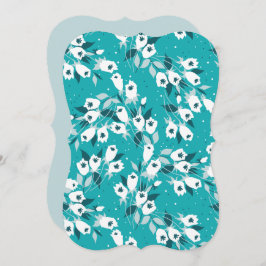 チューリエレガントップ花文植物美術デザイン 招待状