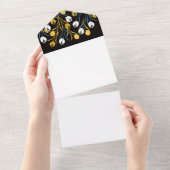 チューリエレガントップ花柄 オールインワン招待状 (貼ってはがせる)