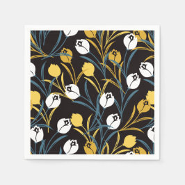 チューリエレガントップ花柄 スタンダードカクテルナプキン