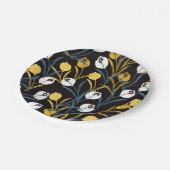 チューリエレガントップ花柄 ペーパープレート (アングル)