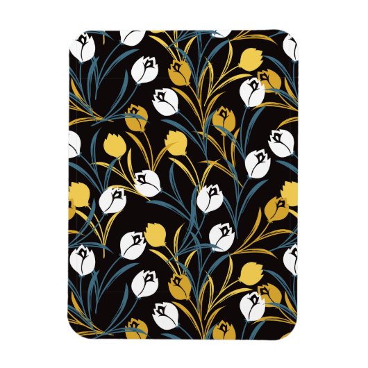 チューリエレガントップ花柄 マグネット (縦)