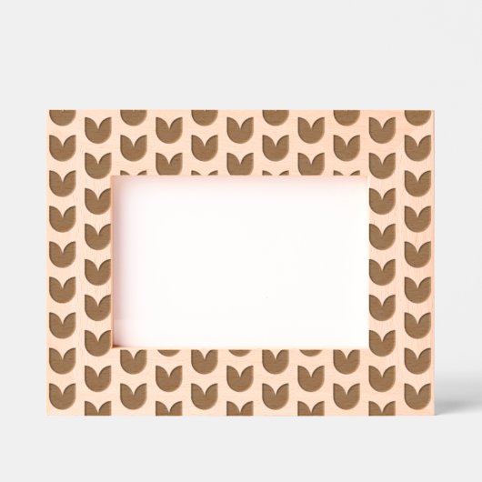 チューリエレガントップ花柄 レーザー彫刻フレーム (正面)