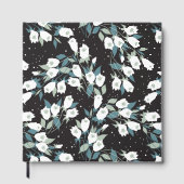 チューリエレガントップ花模様（黒）背景 ゲストブック (正面)