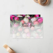 チューリカスタムップの写真 – ありがとう – フローリスト ノートカード (正面/裏面インサイチュ)