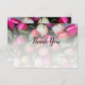 チューリカスタムップの写真 – ありがとう – フローリスト ノートカード (正面/裏面)