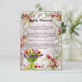 チューリカラフルップフローラ結婚の安全対策 エンクロージャーカード (スタンド正面)