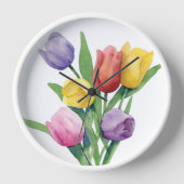 チューリカラフルップ壁時計 壁時計 (正面)