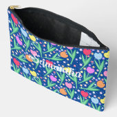 チューリカラフルップ花 アクセサリーポーチ (見開き)