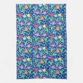 チューリカラフルップ花 キッチンタオル (縦)