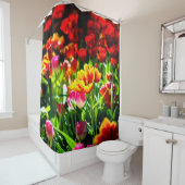チューリカラフルップ花 シャワーカーテン (インサイチュ)