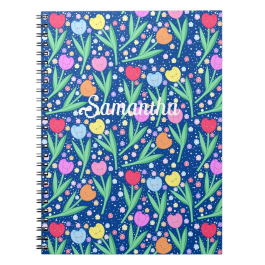 チューリカラフルップ花 ノートブック (正面)