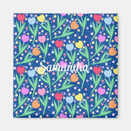 チューリカラフルップ花 マグネット