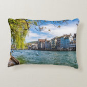 チューリッヒのリムマット川 アクセントクッション (裏面)