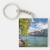 チューリッヒのリムマット川 キーホルダー (正面)