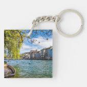 チューリッヒのリムマット川 キーホルダー (裏面)