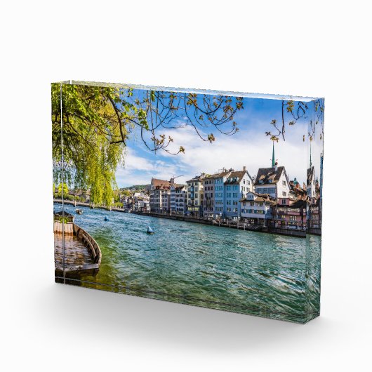 チューリッヒのリムマット川 フォトブロック (右)