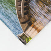 チューリッヒのリムマット川 フリースブランケット (角)