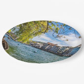 チューリッヒのリムマット川 ペーパープレート (アングル)
