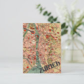 チューリッヒの地図 ポストカード (スタンド正面)