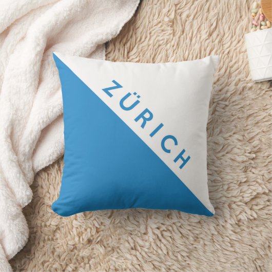 チューリッヒの地域のスイス連邦共和国のスイスの旗の地域 クッション (ブランケット)