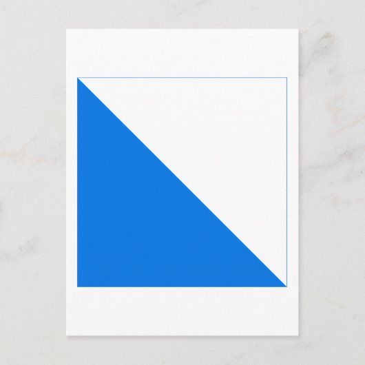 チューリッヒの旗 ポストカード (正面)