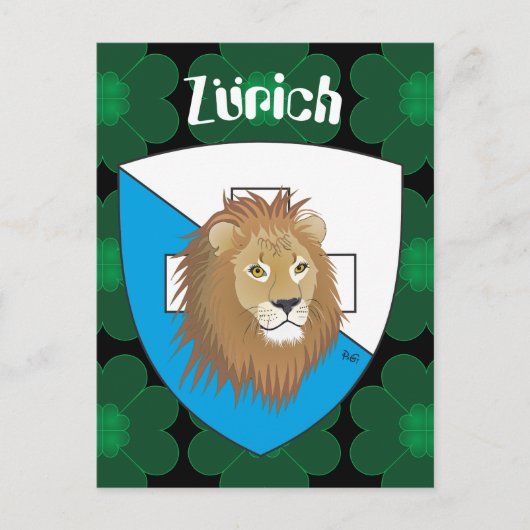 チューリッヒシュウェイツスポストカルテ ポストカード (正面)