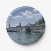 チューリッヒスイスシーニック紙プレート ペーパープレート (正面)