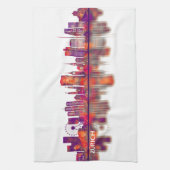 チューリッヒスイススカイライン キッチンタオル (縦)