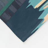 チューリッヒスイストラベルアートヴィンテージ フリースブランケット (角)