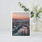 チューリッヒスイストラベルプレイスイラストレーション ポストカード (スタンド正面)