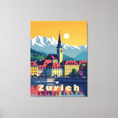 チューリッヒスイストラベル キャンバスプリント (正面)