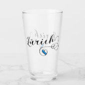 チューリッヒハート州旗 タンブラーグラス (正面)