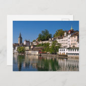 チューリッヒリバービューポストカード ポストカード (正面/裏面)