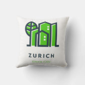 チューリッヒ地球に優しスイスグリーンシティ クッション (裏面)