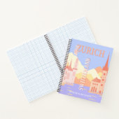 チューリッヒ旅行アート、スイス旅行アート ノートブック (内部)